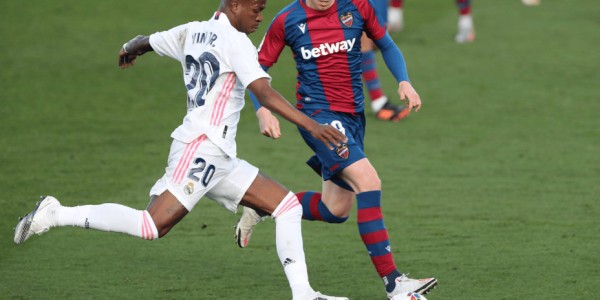 西甲：皇家马德里VS莱万特，最新数据库比分预测